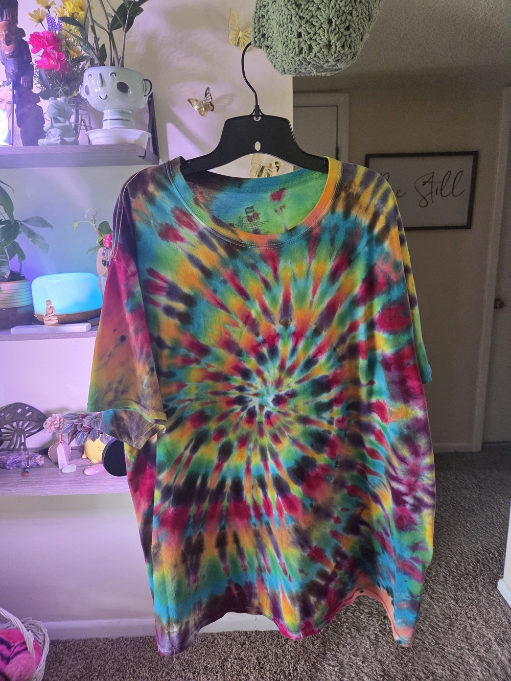 Hanes ComfortSoft Rainbow Tie-Dye Tee
